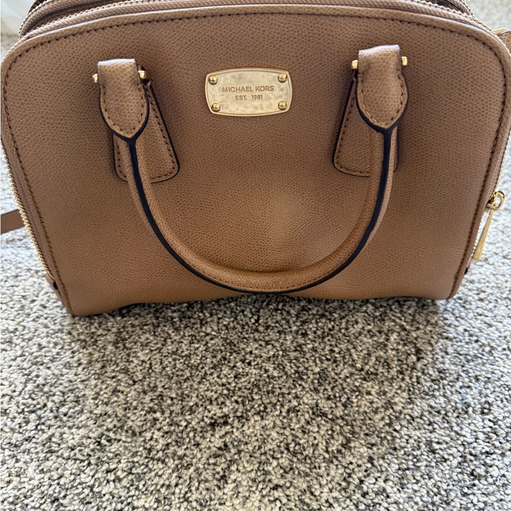 Michael Kors Brown Leather Satchel
